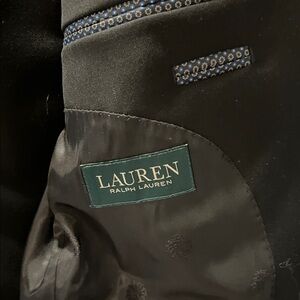 Lauren Ralph Lauren Black 2 piece suit.  40R jacket, 34Wx32L pants